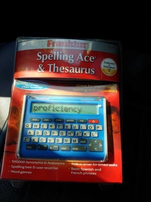 Franklin Electronic Publishers SA-209 Spelling Ace, Thesaurus, Timer, and SAT 