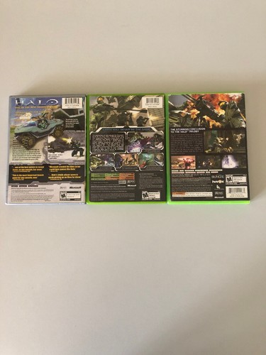 Xbox 360 Game Lot Halo Collection 1 2 3 Bundle Set 3 Games