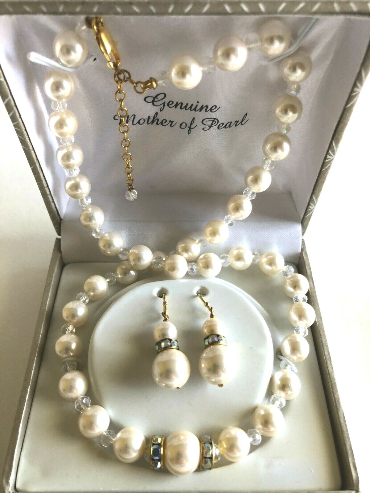 ★ROSEMONT★ Silver Mother of Pearl Earrings Necklace Set La $_57.JPG?set_id=8800005007