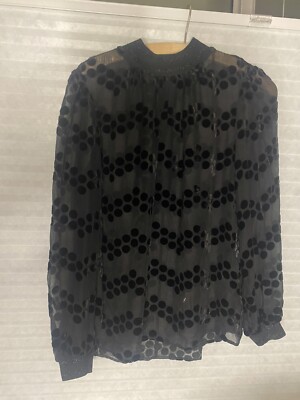 Tory  Burch  Velvet Devote Dot Top Black NYOT