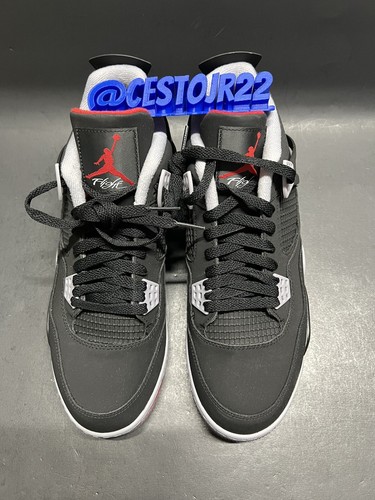 Pre-owned Jordan Nike Air  4 Iv Golf [cu9981 002] Black Fire Red Cement Bred Sz 11.5