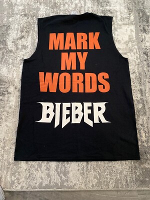 BrandNew Justin Bieber Purpose Tour Merchandise Mark My Words Tank Top SZ Medium
