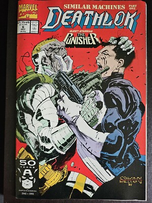 Deathlok #6 Dec 1991 Marvel Comics The Punisher Similar Machines Part 1
