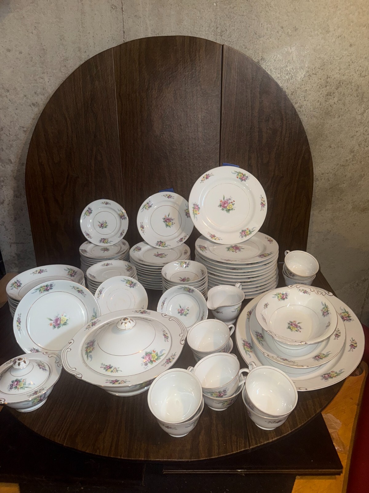 1968-1969 Arabia Johanna プレート25㎝ Nasco made in Japan flower butterfly leaf set of 3 vintage