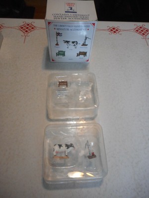 Liberty Falls Pewter& Miniature Collection Lot AH162, AH52, AH51, AH121 & AH161