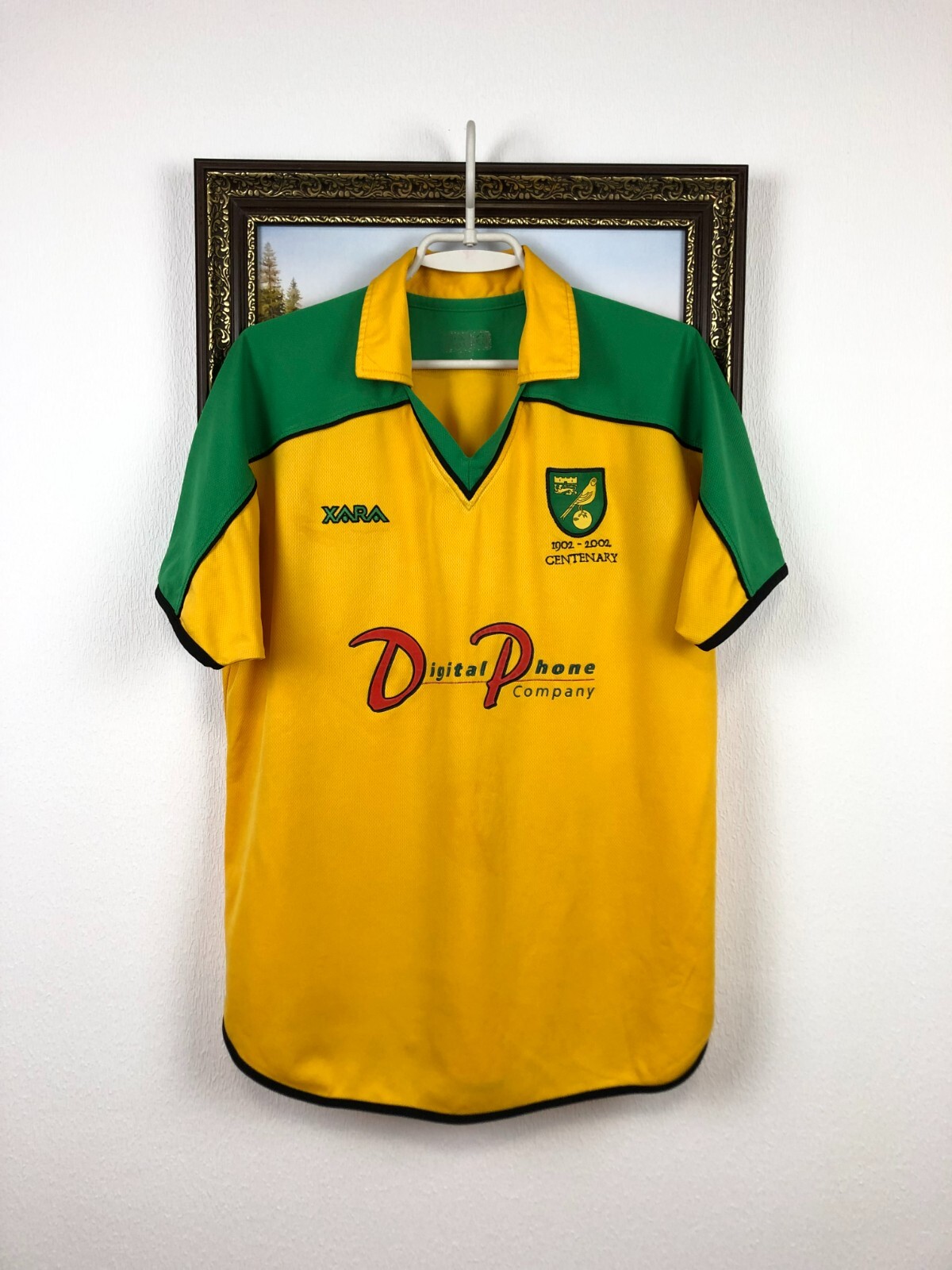 サッカーユニフォーム Norwich Norwich City Home football shirt 2001 Soccer Jersey Rare