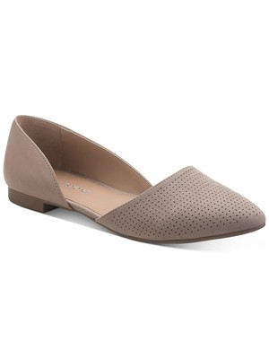 

Женские слипоны SUN STONE Taupe Beige Dorsay Henlley с острым носком на плоской подошве, 8 м, Бежевый, 10009059600