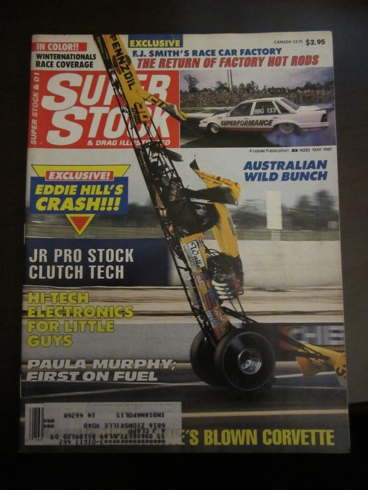 Super Stock & Drag Illustrated Magazine May 1989 Australian Wild Bunch (Y1)