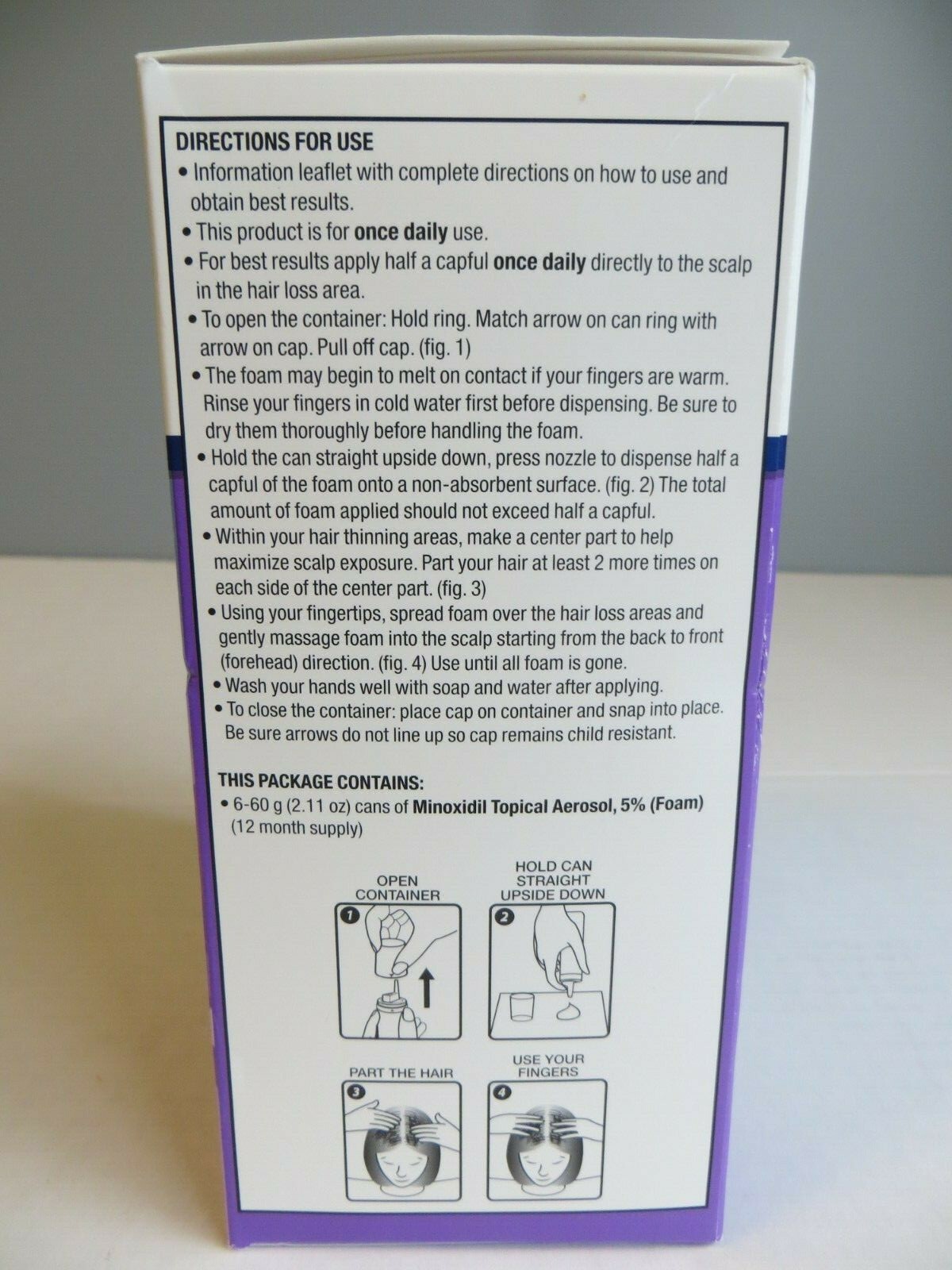 Equate Minoxidil Foam Hair Regrowth Treatment Women 12 Month 10/2019 NEW unopen