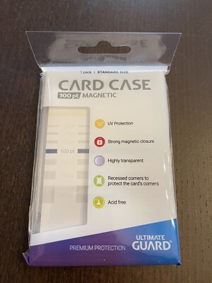 100PT UGD ONE TOUCH MAGNETIC Acid Free  UV Card Holder Display Case