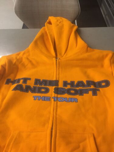 Pre-owned Red 2024 Billie Eilish Shirt Hoodie Large Hit Me Hard And Soft Tour Long Sleeve In Orange