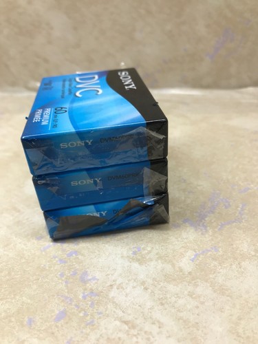 Sony DVC Digital Video Cassette 60 Minutes Premium Set of Three mini DV