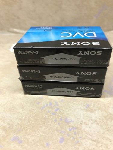 Sony DVC Digital Video Cassette 60 Minutes Premium Set of Three mini DV