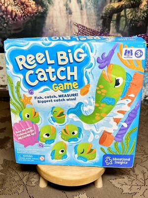 Educational Insights Reel Big Catch Game Ages 3+ | 2-3 players Expanding Fish