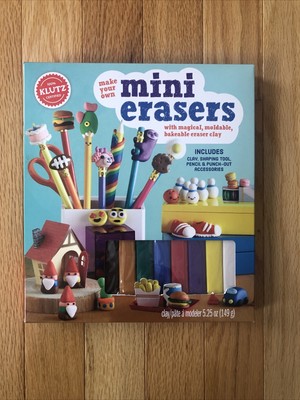 New Sealed Klutz Crafts Make Your Own Mini Erasers Book Kit