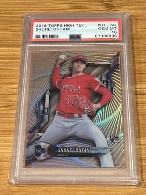 SHOHEI OHTANI 2018 Topps High Tek Galactic Wave Rc Rookie HT-SO PSA 10 MVP  