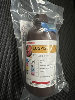 Mimaki LUS-120 UV curable ink bottle Cyan (MPN: LUS12-C-BA) 1000ml