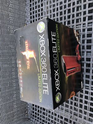 Xbox 360 Elite Resident Evil Limited Edition Elite 120 GB Red System Bundle New