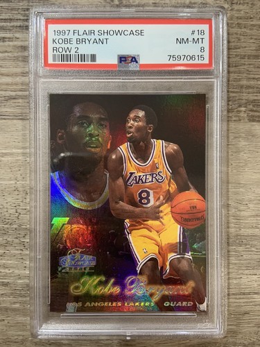 コービーブライアント 96-97Flair Showcase Row2 PSA7 Amazon.com: Kobe Bryant 1996-97 Flair Showcase Row 2 Section