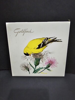 Vintage Yellow Goldfinch Hand Decorative Ceramic 