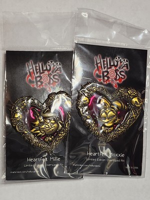 Helluva Boss Heartfelt Oversized 3D pins YOU PICK valentine limited edition