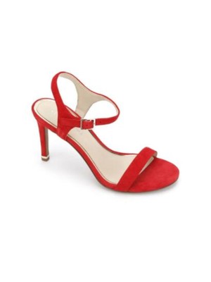 KENNETH COLE Женские кожаные сандалии Fuego Red New York Brandy 85 Stiletto 7,5 M