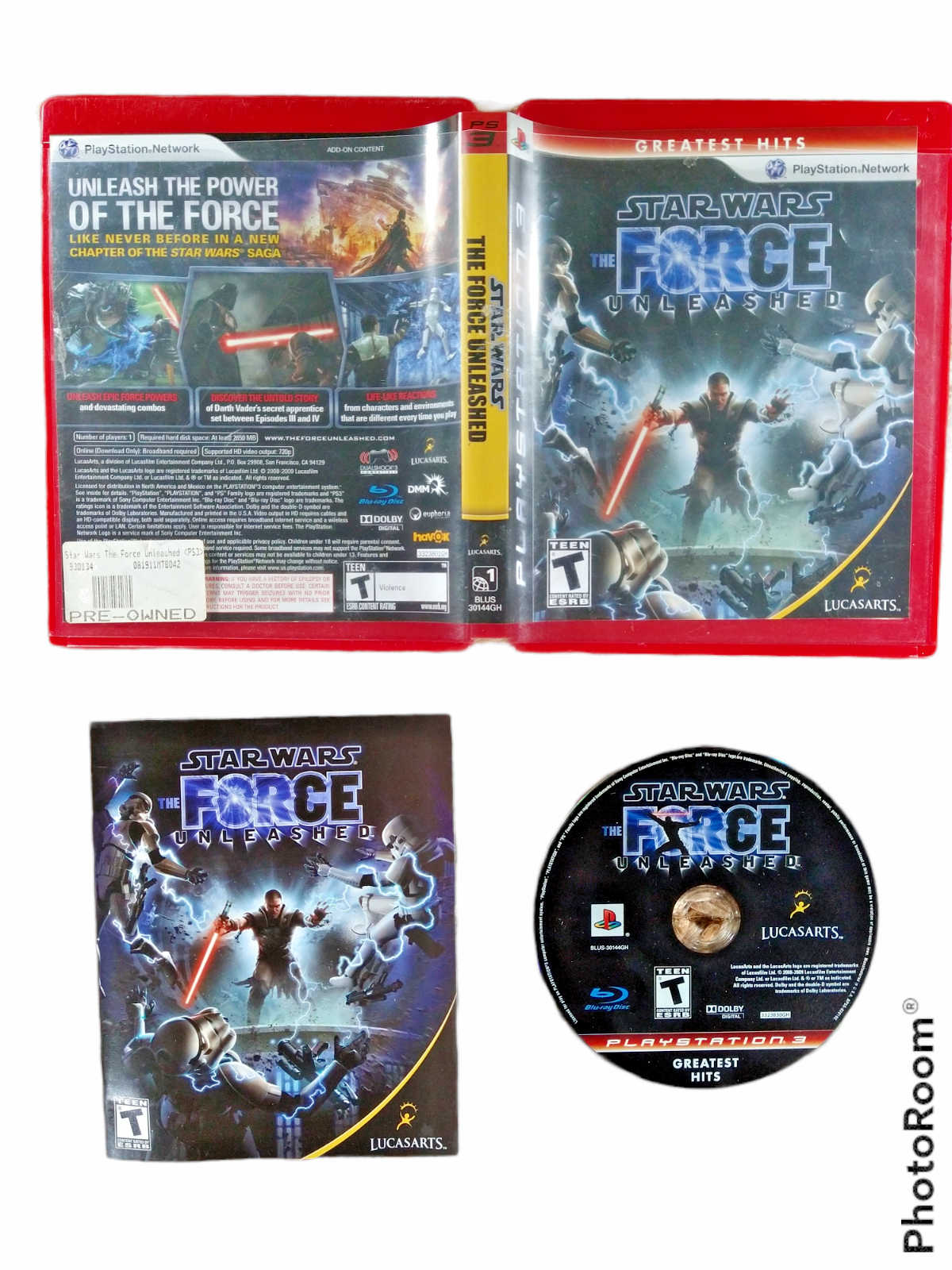 Star Wars: The Force Unleashed Sony PlayStation 3 PS3 CIB