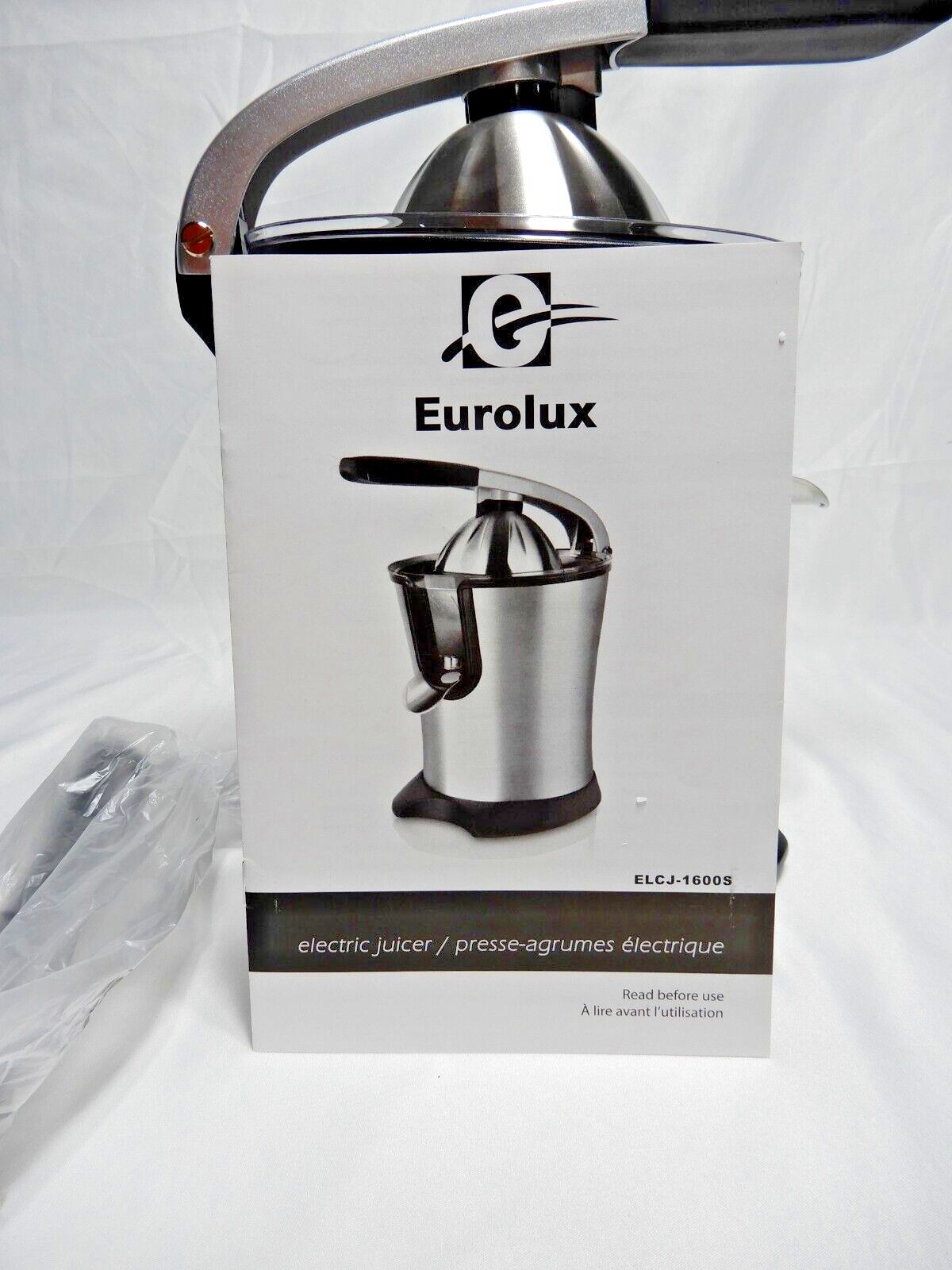 Eurolux Electric Citrus Juicer Squeezer, for Orange, Lemon, Grapefrui ELCJ-1700S