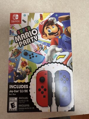 Super Mario Party + Red & Blue Joy-Con Bundle - Nintendo Switch