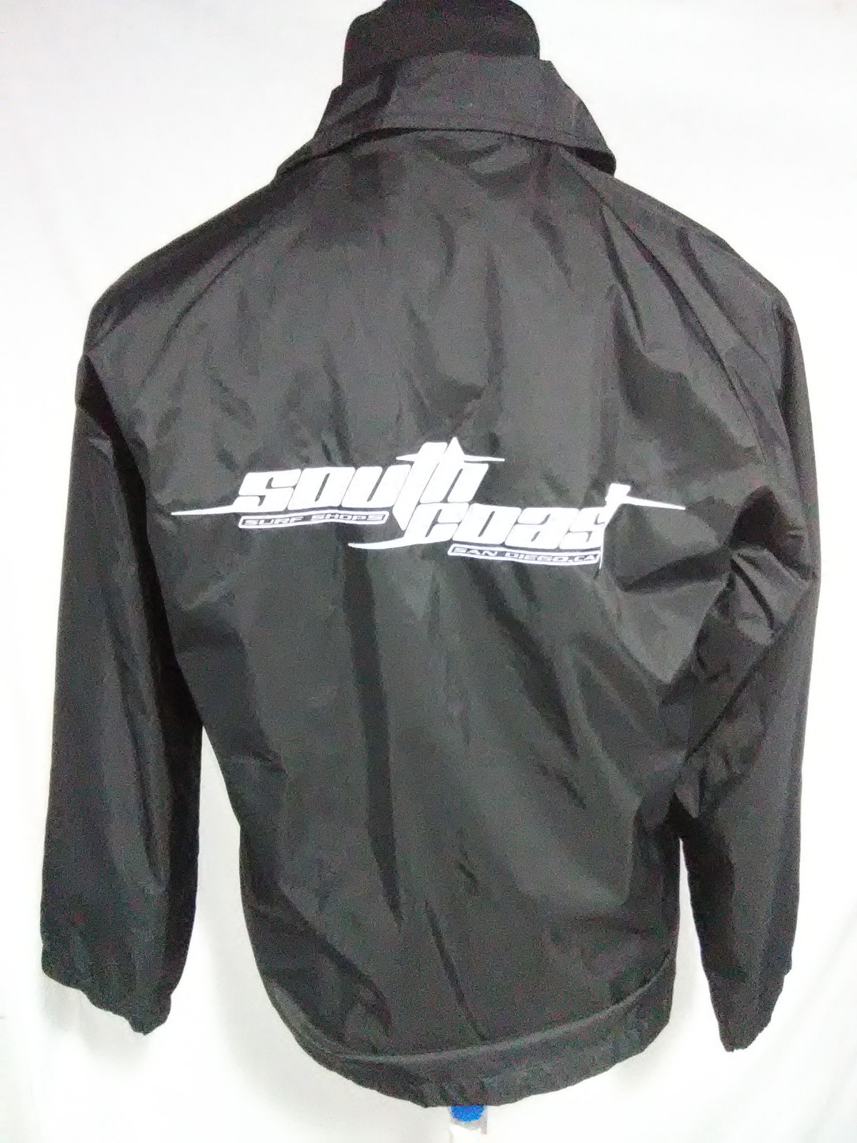 South Coast Surf Shop Youth XL Black Windbreaker Jacket San Diego California