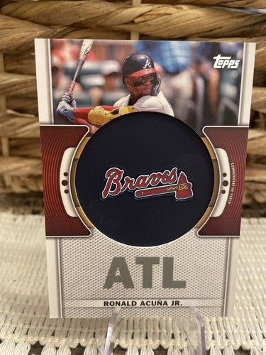 2023 Topps Series 1 Ronald Acuna Jr. Commemorative Team Logo
