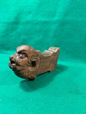 Victorian Architectural Element Carved Wood Griffin part for repurpose