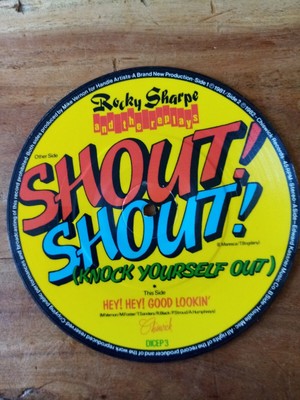 Rocky Sharpe / Replays. Shout, Shout. 7''Picture Disc In VGC. 1982