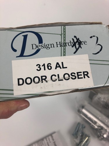 Design Hardware 316 Al Door Closer Silver