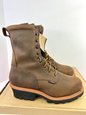 Red Wing 4420 Loggermax Work Boots Mens 11.5 D Waterproof Steel Toe 9  New