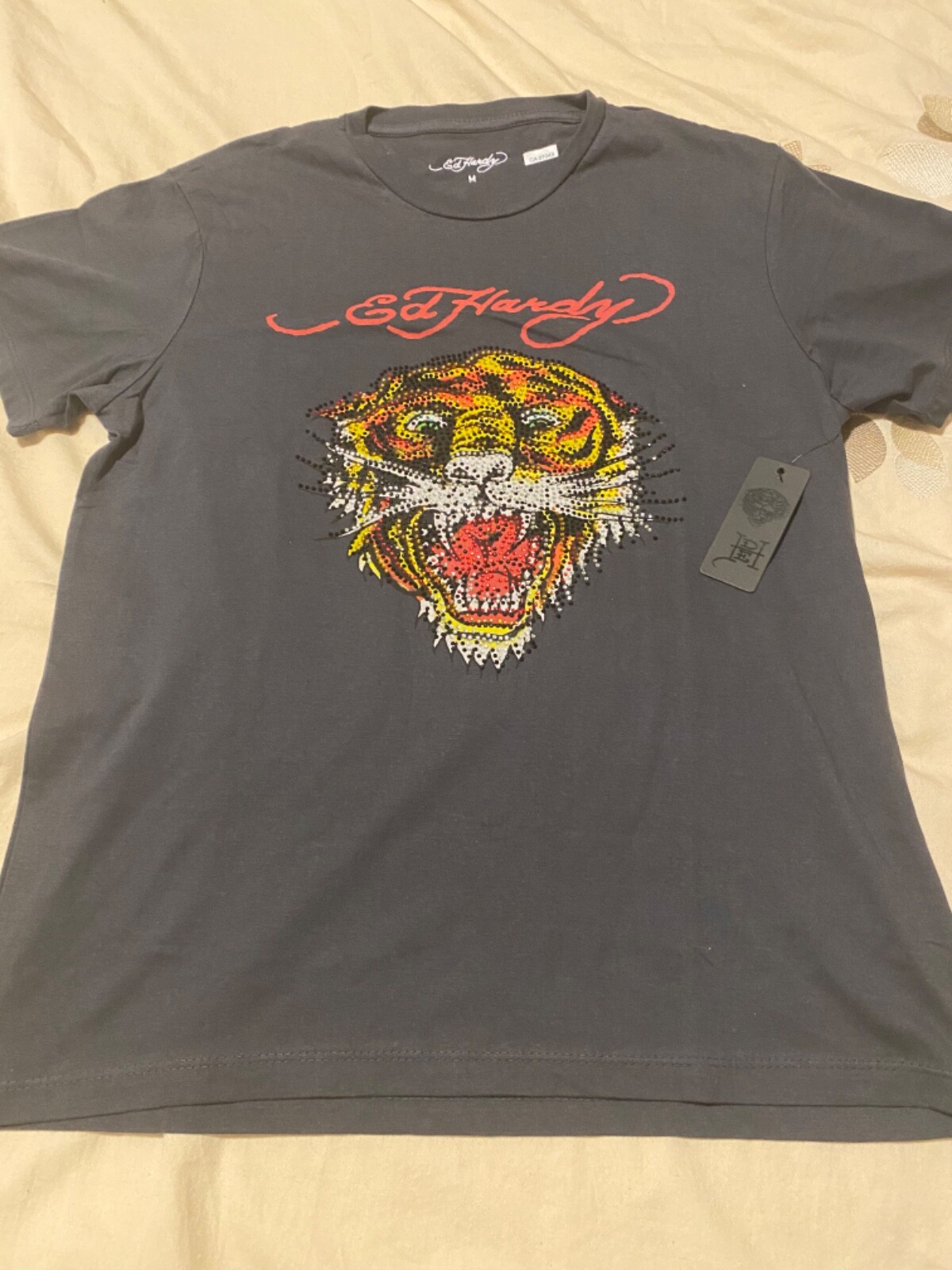 ed hardy rhinestone tiger shirt