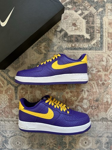 靴 NIKE AIR FORCE 1 LA LAKERS DUNK jordan 1 nike-air-force-1-low-lakers-