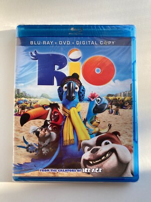 Rio Blu-ray DVD Animated Kid's Film FREE Shipping Sealed Brand NEW
