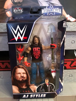 WWE AJ Styles Elite Wrestlemania 38 BAF Vince McMahon Ultimate Mattel TNA WM AEW