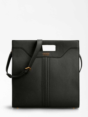 Pre-owned Guess Kasinta Vb840523 Bag Shopper Bag Black