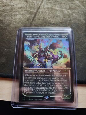 MTG Light-Paws, Emperor's Voice *SHOWCASE FOIL* Kamigawa MTG Light-Paws, Emperor's Voice *SHOWCASE FOIL* Kamigawa
