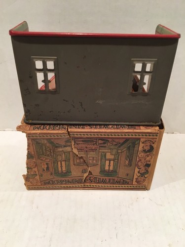 Vintage 1920's Toy Newlywed Dining Room Litho Set. Louis Marx w/ Original Box