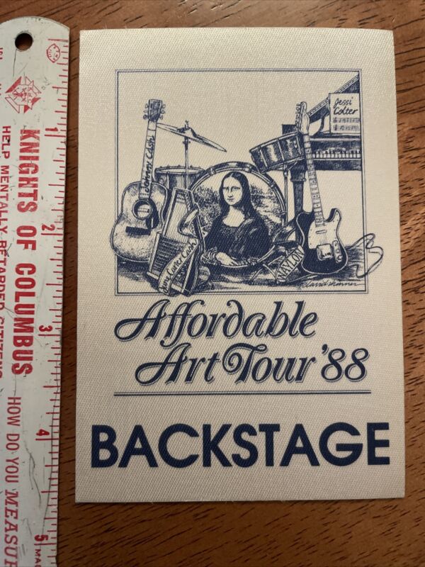 1988 Affordable Art Tour Satin Backstage Pass Unused Johnny Cash June Carter