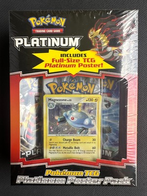 PLATINUM POSTER PACK SEALED Magnezone box 2x Platinum booster packs Pokemon TCG