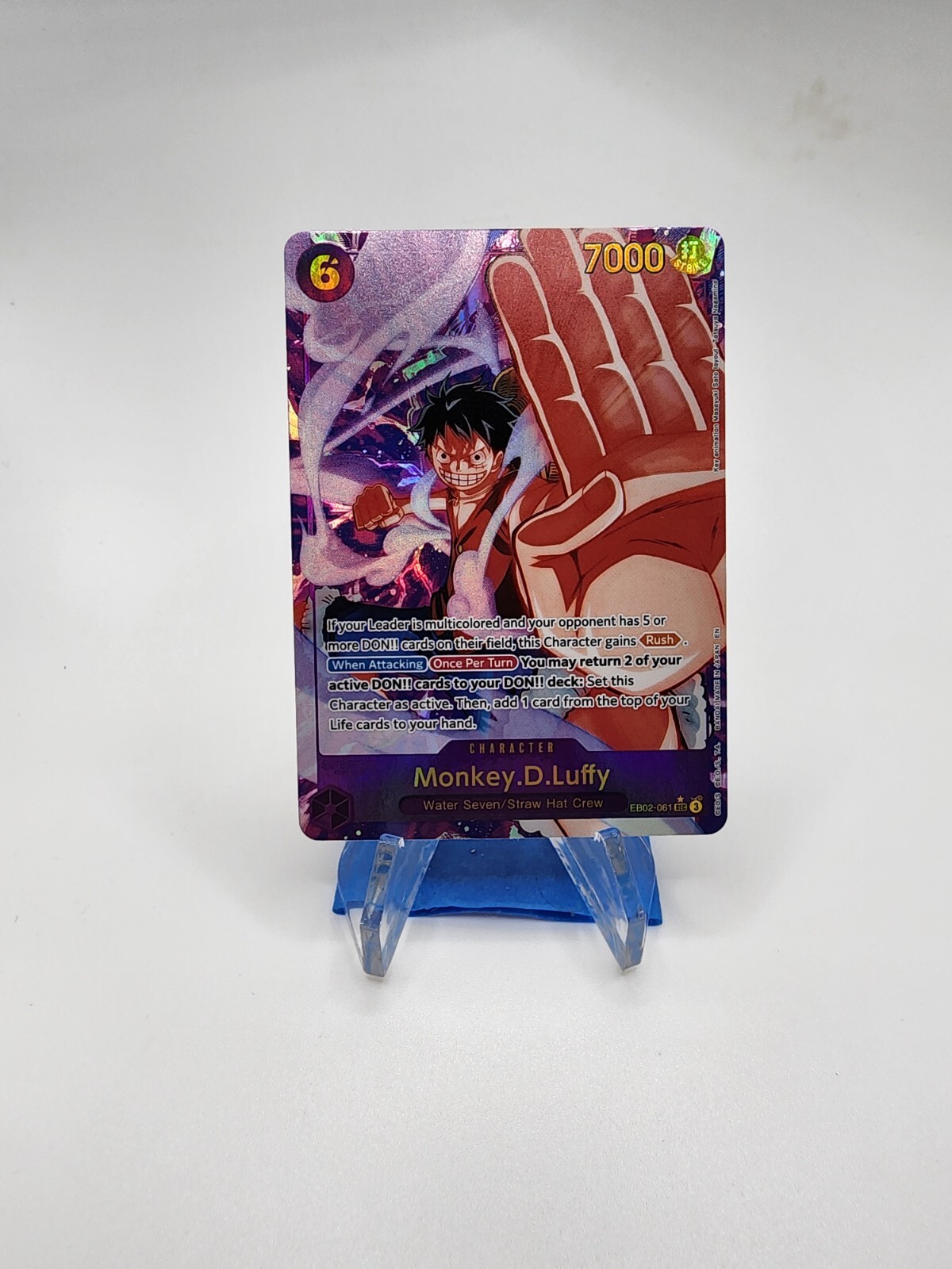 ONE PIECE Monkey.D.Luffy (Alt Art) EB02-061 SEC Anime 25th