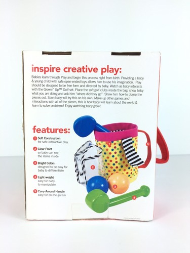 Sassy Growin Up Golf Set Playset Baby Infant Pretend Play FAST FREE SHIPPING