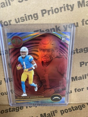 2023 Illusions Quentin Johnston Trophy Collection Red Rookie RC 075/175 Chargers
