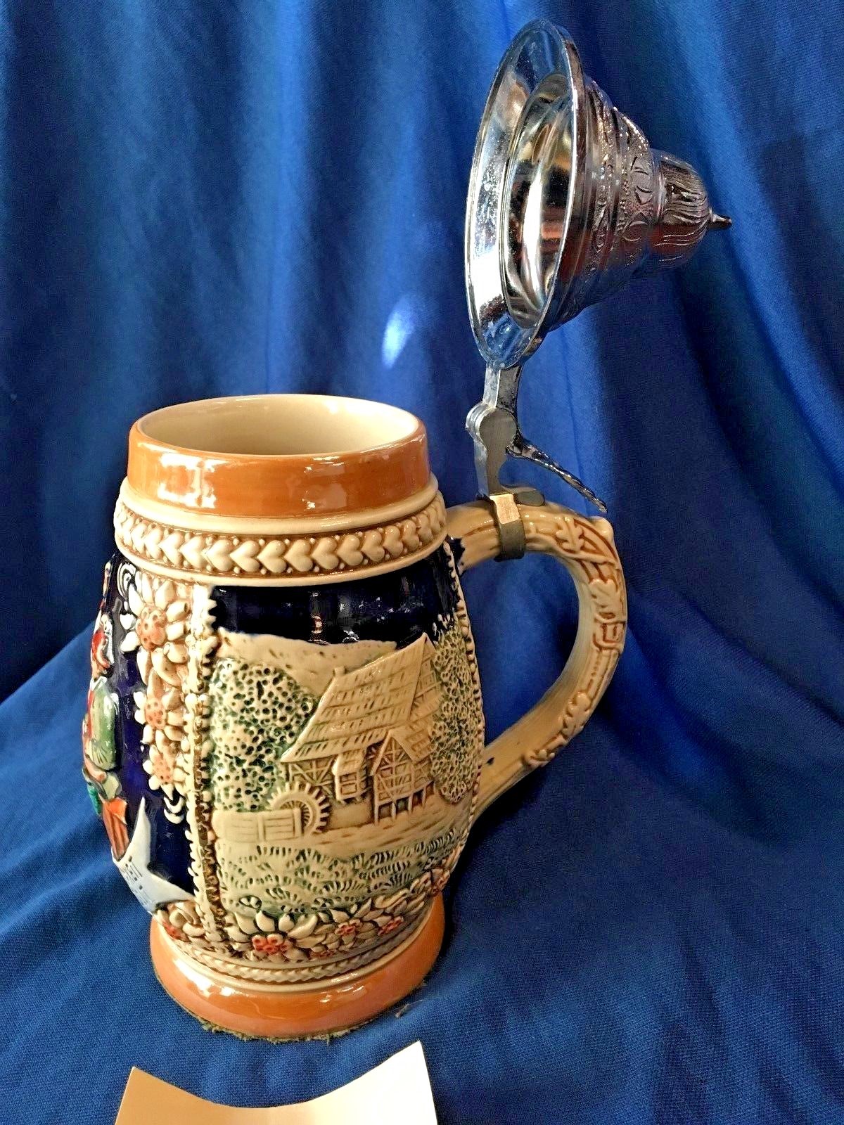 Vintage German Stein - Frohsinn und Heiterkeit Willkommen Allezeit