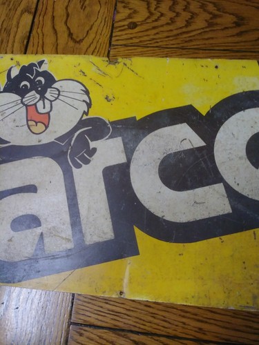 Vintage Metal Sign barcel advertising antique old tin