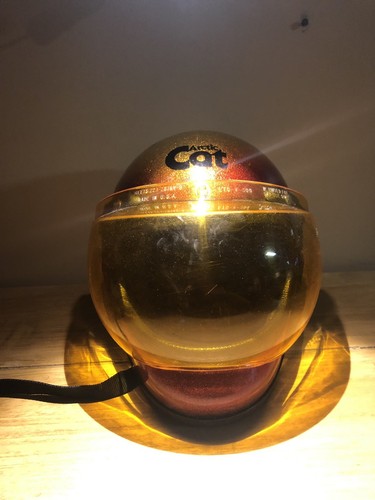 Rare Arctic Cat Pantera Metalflake Snowmobile Helmet